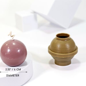 Molde para velas esféricas: Haz tus propias velas, diámetro de 5,9 cm