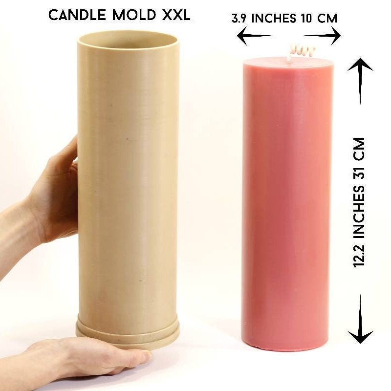 Silicone Bubble Column Candle Mould Silicone Scented Candles Mold Handmade  Soy Wax Beewax Candle Making Tool 2 Size 