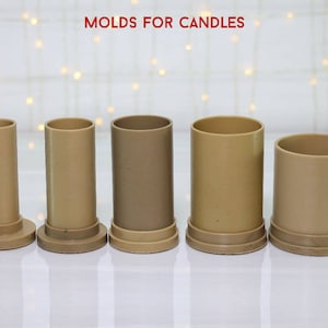 Mold for candles - Candle plastic mold - Candle making supplies - Pillar candle mold