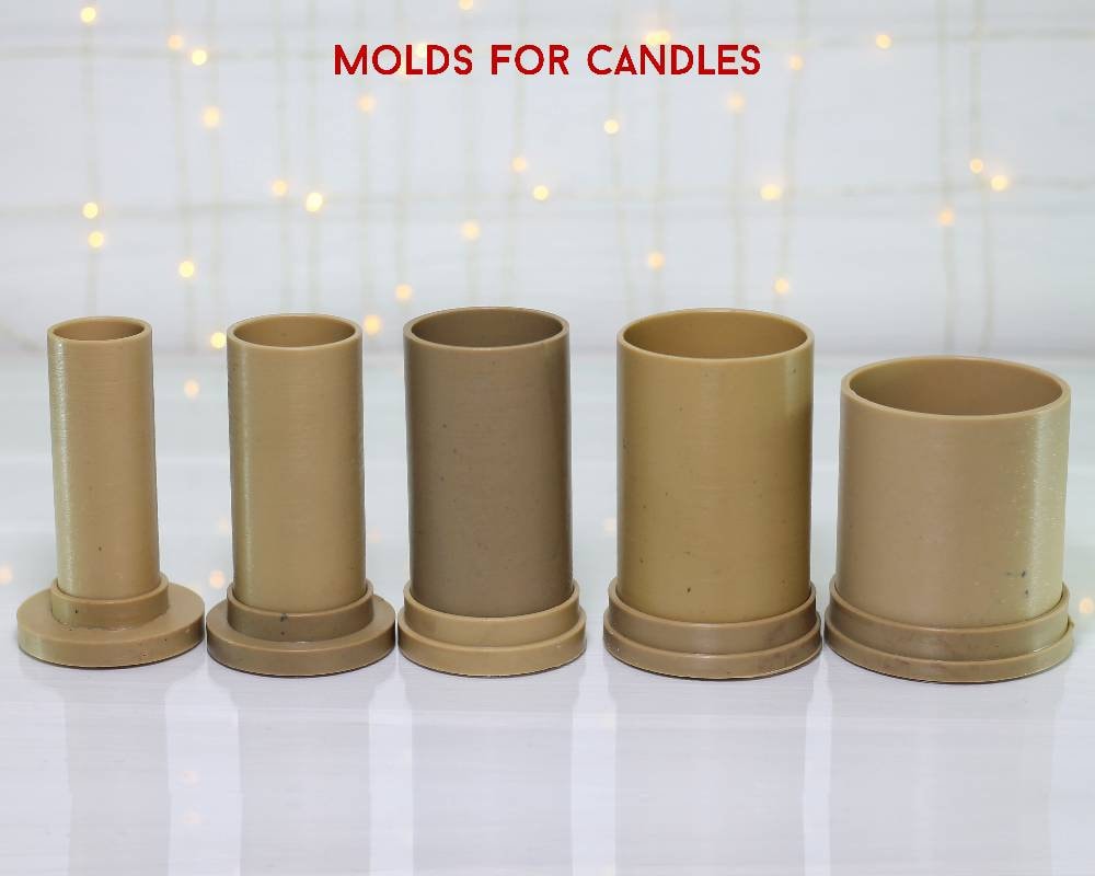 Cylindrical Candle Mold: DIY Pillar Candle Making Supplies