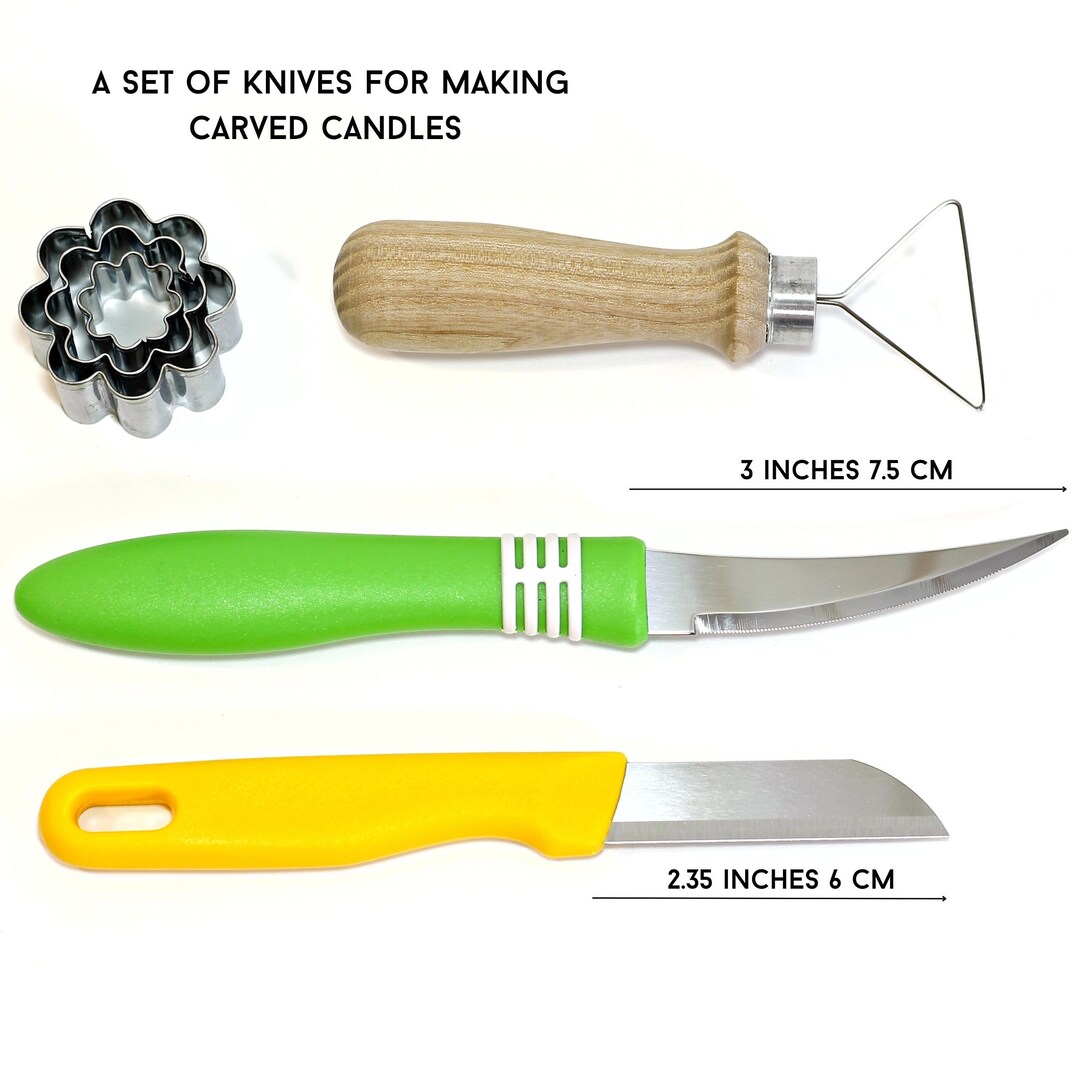 Set of Knives for Carved Candles , Knives for Carved Candles , Candle