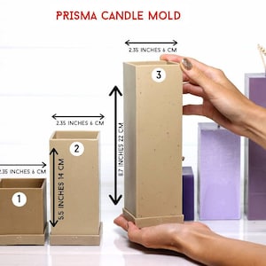 Geometric Plastic Candle Mold - Making Smooth Prismatic Candles