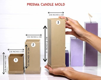 Geometric Plastic Candle Mold - Making Smooth Prismatic Candles