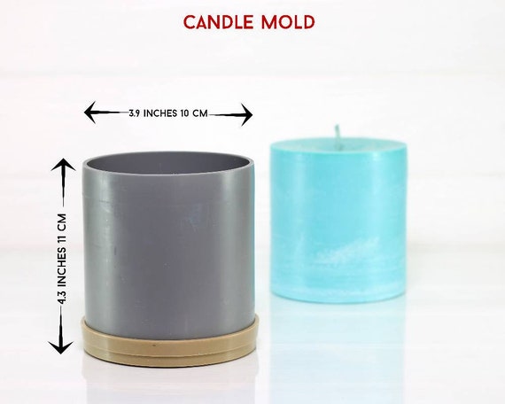 Durable Cylindrical Candle Molds for DIY Candle Making 