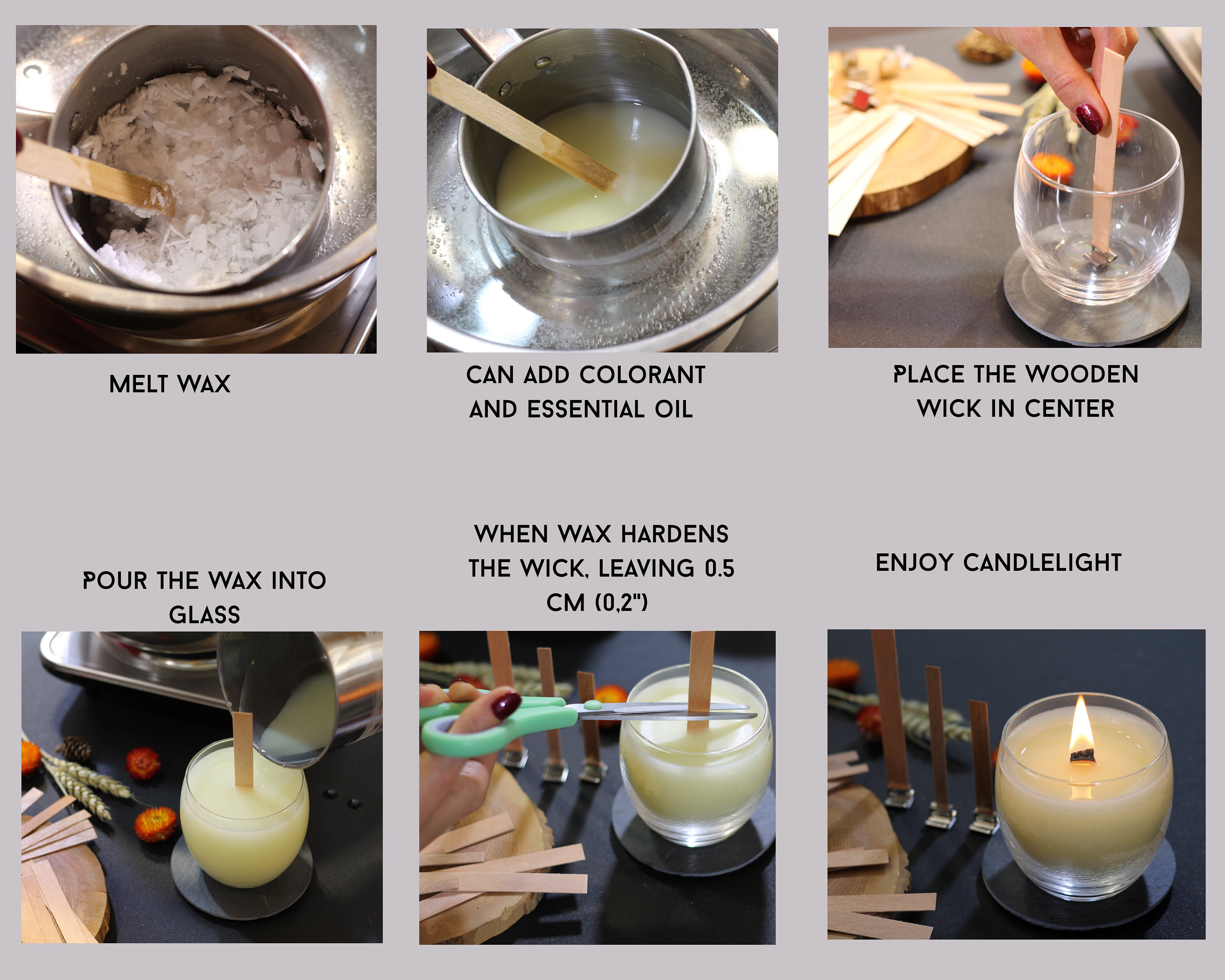 Double Wood wicks ideal for Soy wax Quiet cracking Etsy