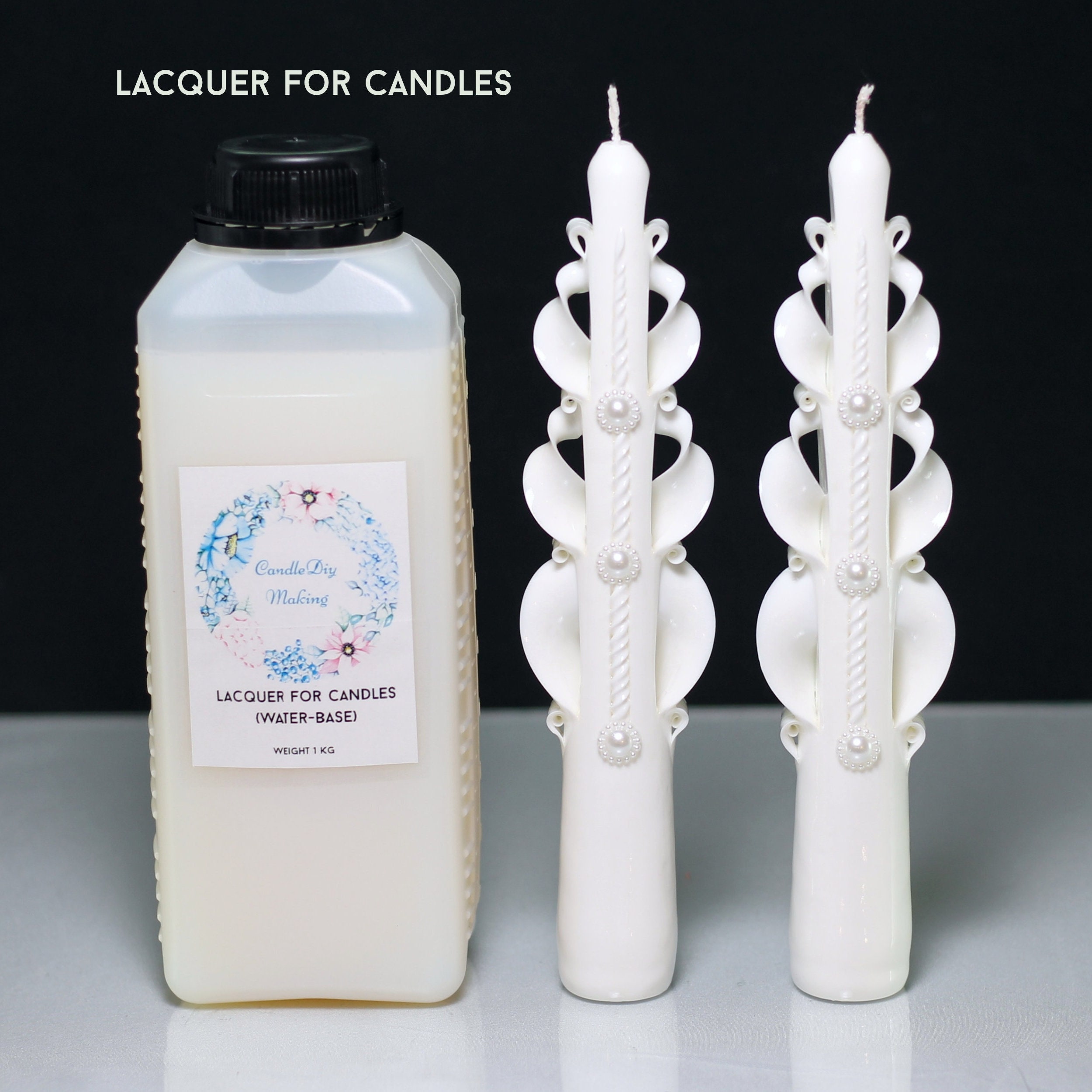 Soy Wax Candle Making Kit With Flowers and Woodwick, DIY Candle