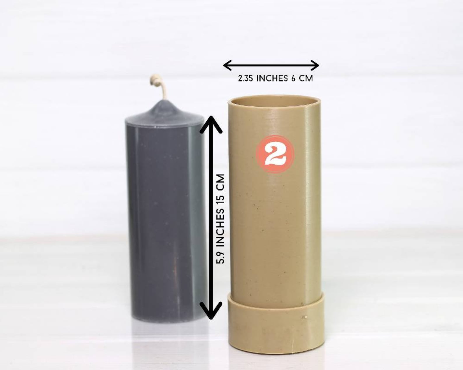 Pillar Candle Molds for Candle Making diameter 2.35 6cm Etsy