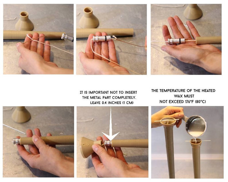 Taper Candle Molds: Caprolon Plastic, DIY Candle Making image 9