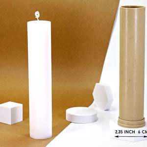 Durable Large Cylindrical Candle Molds for DIY Candle Making - Perfect for Wedding Dinners and Homemade Candles