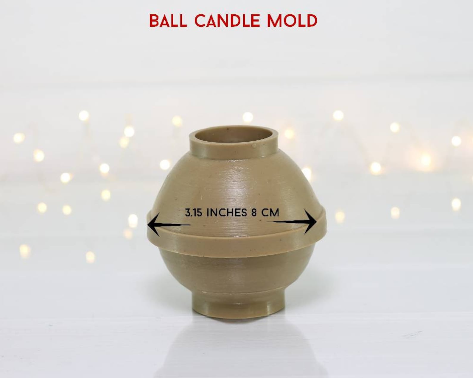 Round Ball Candle Mold Candle Sphere Etsy Canada