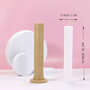 Pillar Candle Mold: DIY Candle Making Supplies (1.2x7.8)