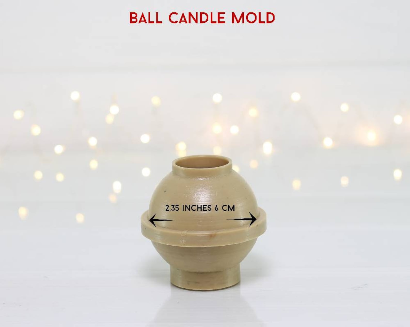 Round Ball Candle Mold Candle Sphere Etsy Canada
