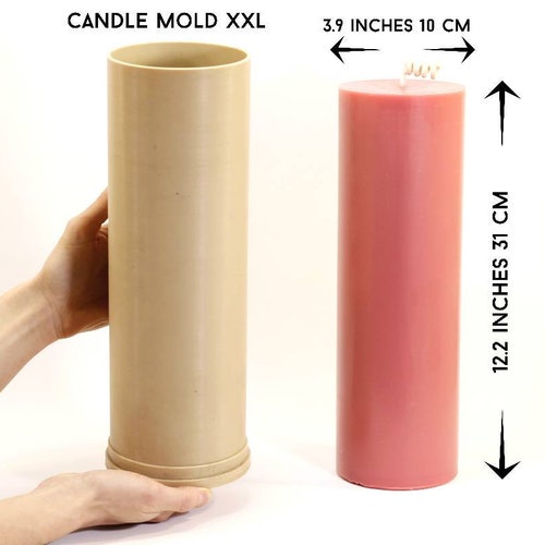 Big Candle Mold Pillar Candle Molds 3.9 Inch 10 Cm Width 12 Etsy