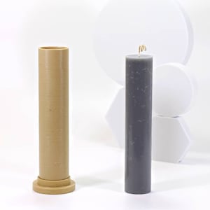 Cylindrical Candle Mold: DIY Tapered Candle Making (7.8 inch)