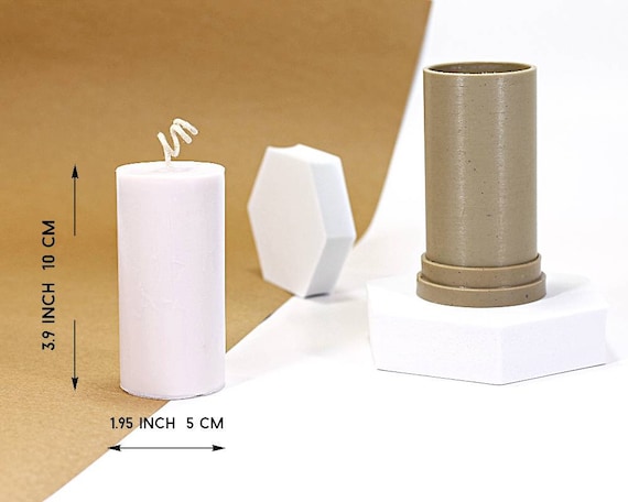 Durable Large Cylindrical Candle Molds for DIY Candle Making 