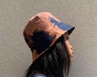 bucket hat | bleach dye bucket hat | urban outfitters dupes | size small