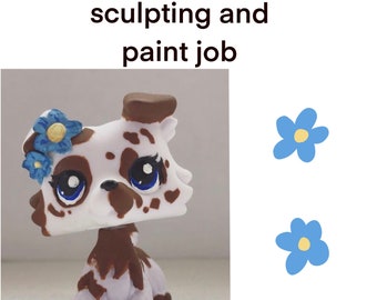 Custom LPS Pet Figurine: Sculpted and Painted Commission