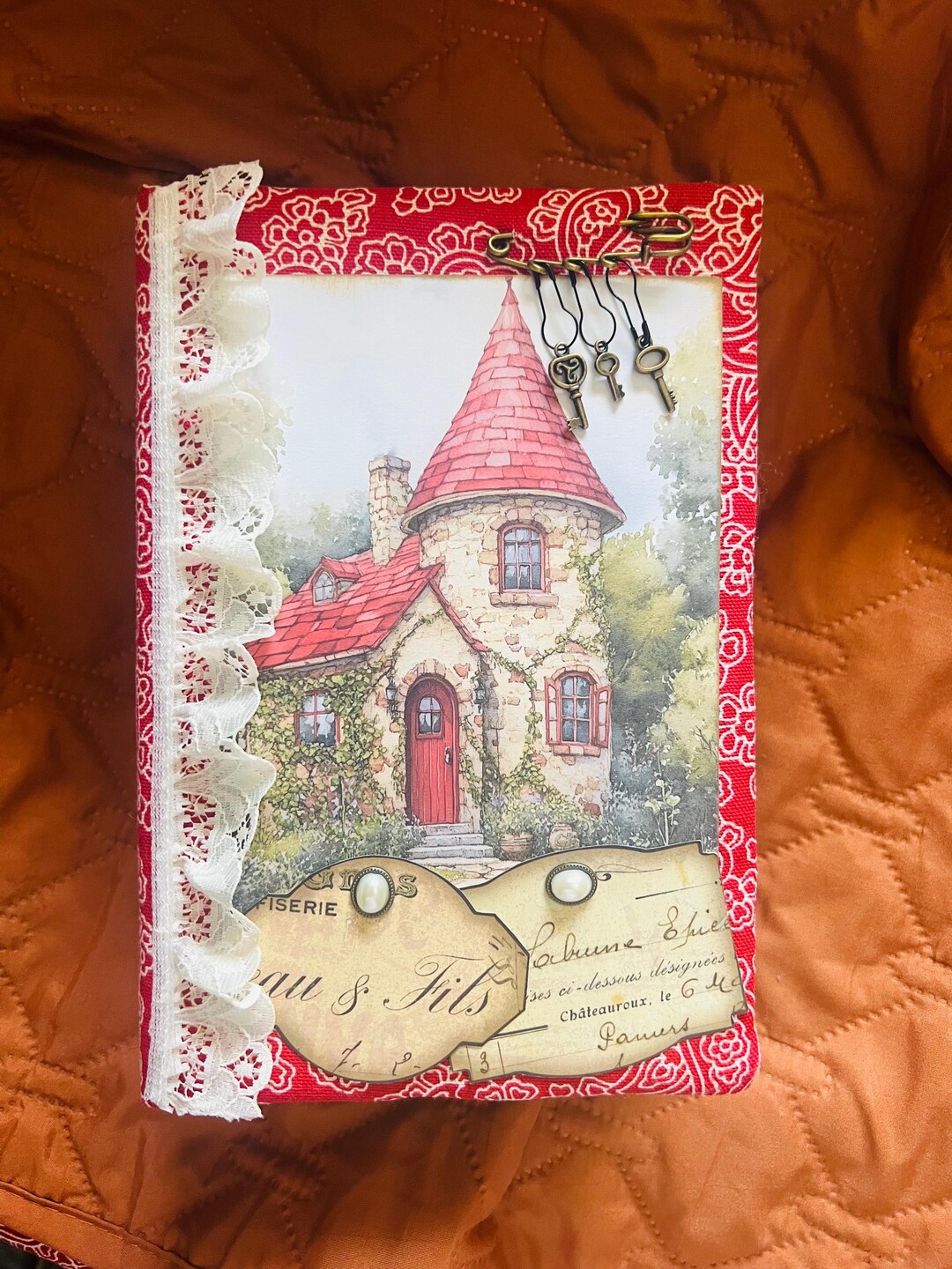 Junk Journal, Notebook Handmade Vintage Cottage Inspired - Etsy