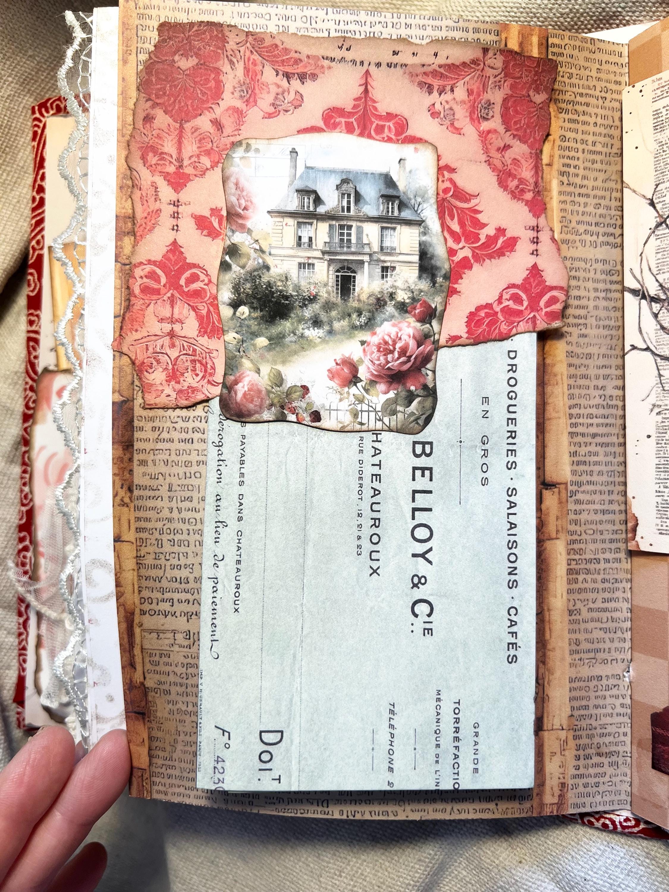 Junk Journal, Notebook Handmade Vintage Cottage Inspired - Etsy