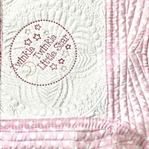 Heirloom Keepsake Quilt  45&quot; x 36&quot; Twinkle Twinkle