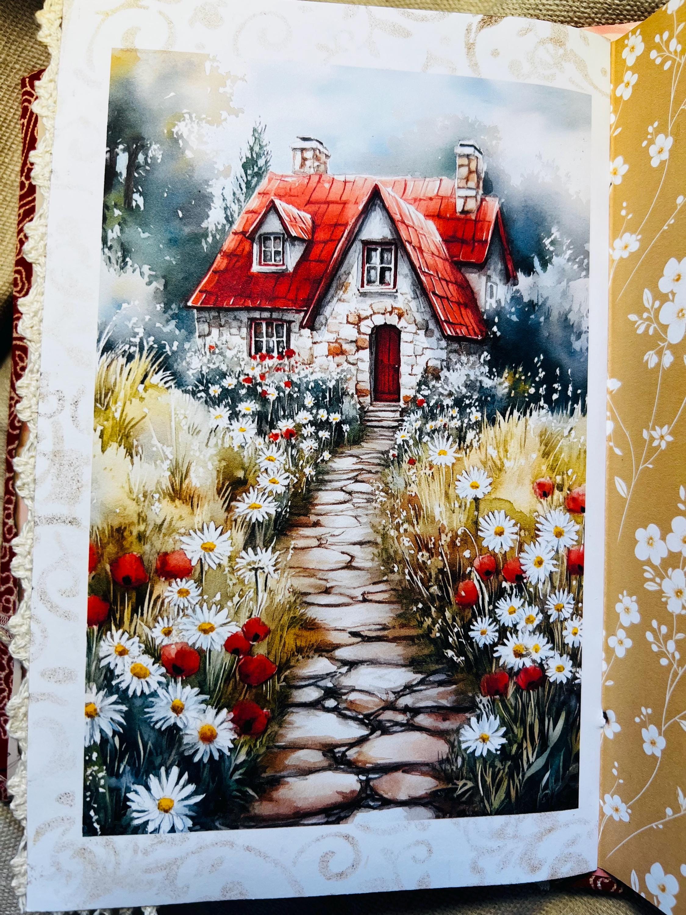 Junk Journal, Notebook Handmade Vintage Cottage Inspired - Etsy