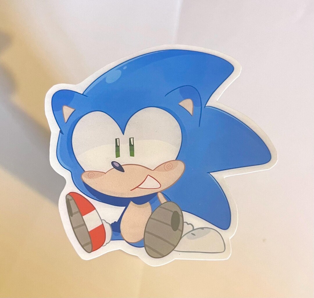 Sonic Blue Blur INSPIRED Hedgehog Sticker - Etsy Australia