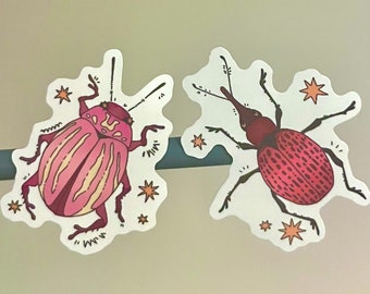 Beetle and Weevil 2” stickers