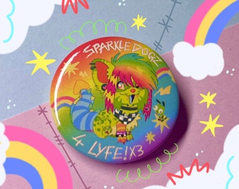 Sparkle Dogz Button Badge