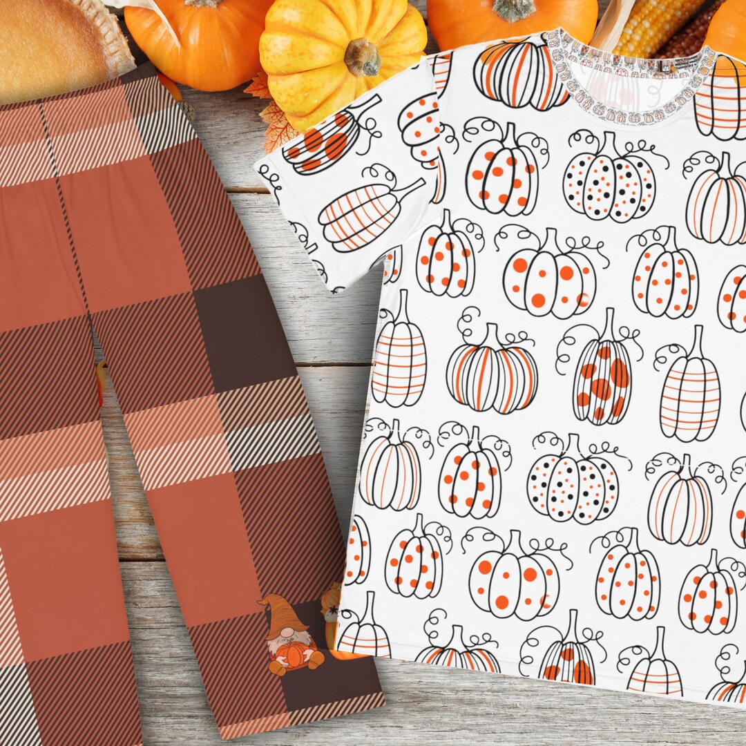 Matching Family Thanksgiving Pajamas Family Pumpkin Sleepwear Family matching-family-thanksgiving-pajamas-family-pumpkin-sleepwear-family