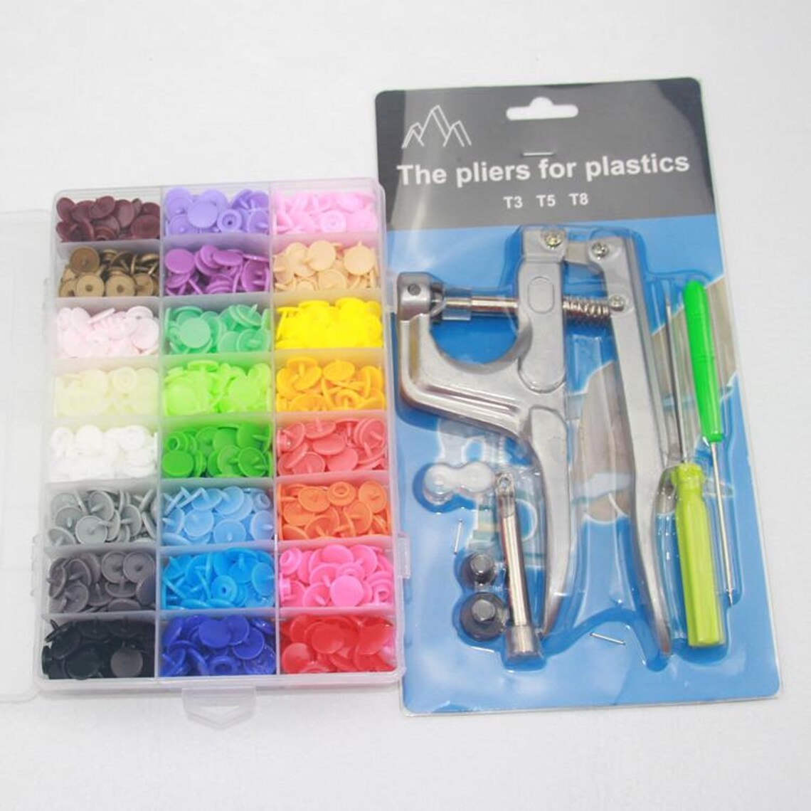 360 Snaps buttons snap button kit and tool for clothing snap Etsy