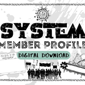 Grunge Punk System Ledenprofiel - DIGITALE DOWNLOAD -