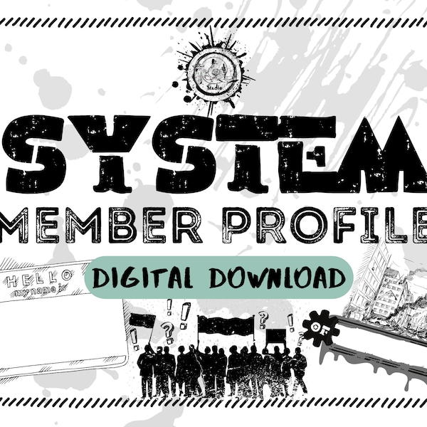 Grunge Punk System Member Profile - DIGITAL DOWNLOAD -
