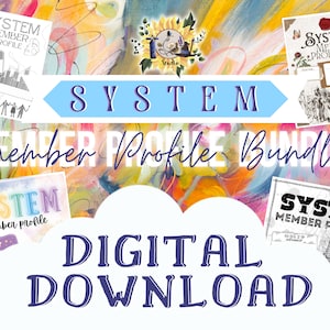 Basic System Member Profile BUNDLE - DIGITAL DOWNLOAD -