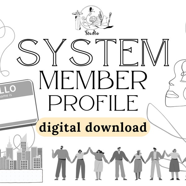 Minimalist System Member Profile - DIGITAL DOWNLOAD -