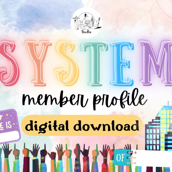 POP Colorful System Member Profile - DIGITAL DOWNLOAD -