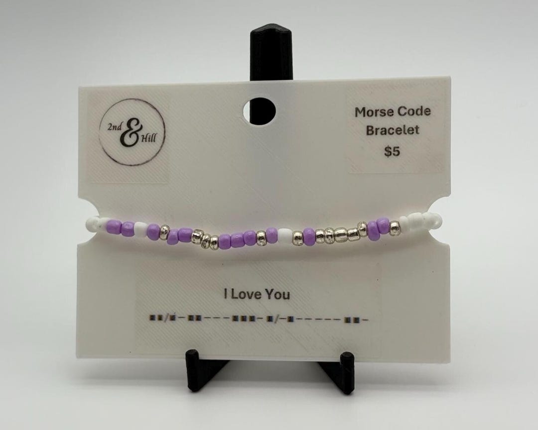 Morse Code Beaded Bracelets - I Love You - Etsy
