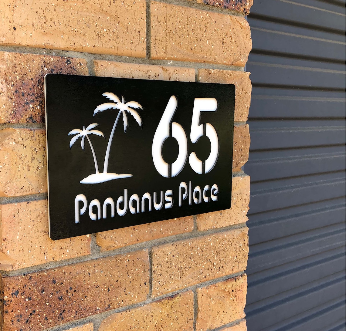 House Sign Personalised Custom House Sign Outdoor Use UV Etsy