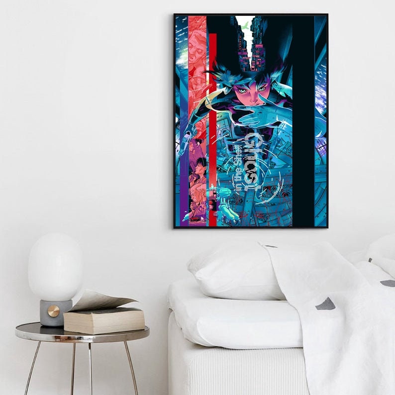 No Frame Ghost In The Shell Anime Poster Canvas Art Wall Home Decor