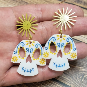 Dia de Muertos / Day of the Dead / Sugar skull Inspired Earrings