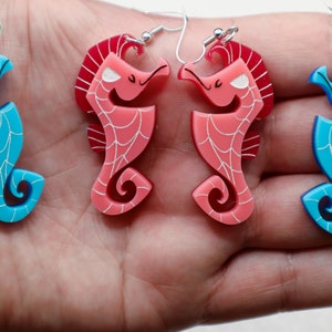 Enchanting Seahorse Acrylic Earrings