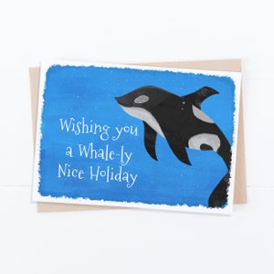 Whale of A Tale Holiday Card- Orca