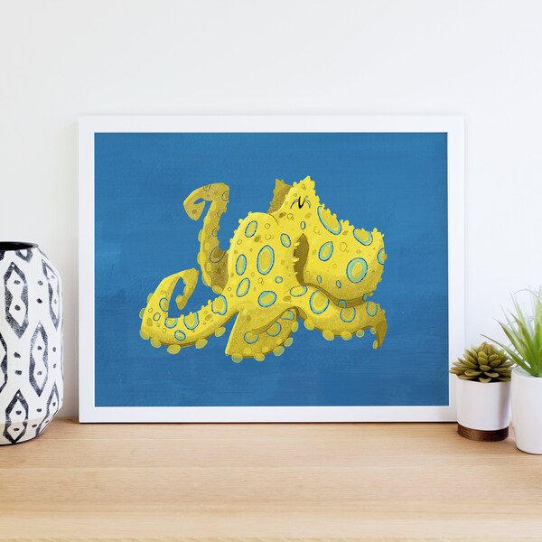 Blue Ringed Octopus Print