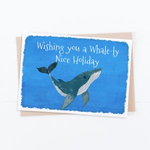 Whale of A Tale Holiday Card- Humpback