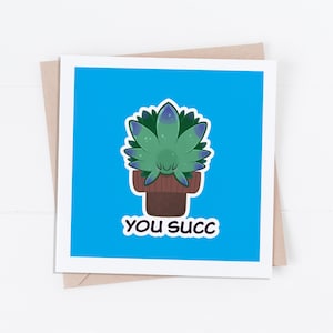 Tu tarjeta Succ/ Tarjeta Suculenta / Tarjeta Planta/ Pensando en ti