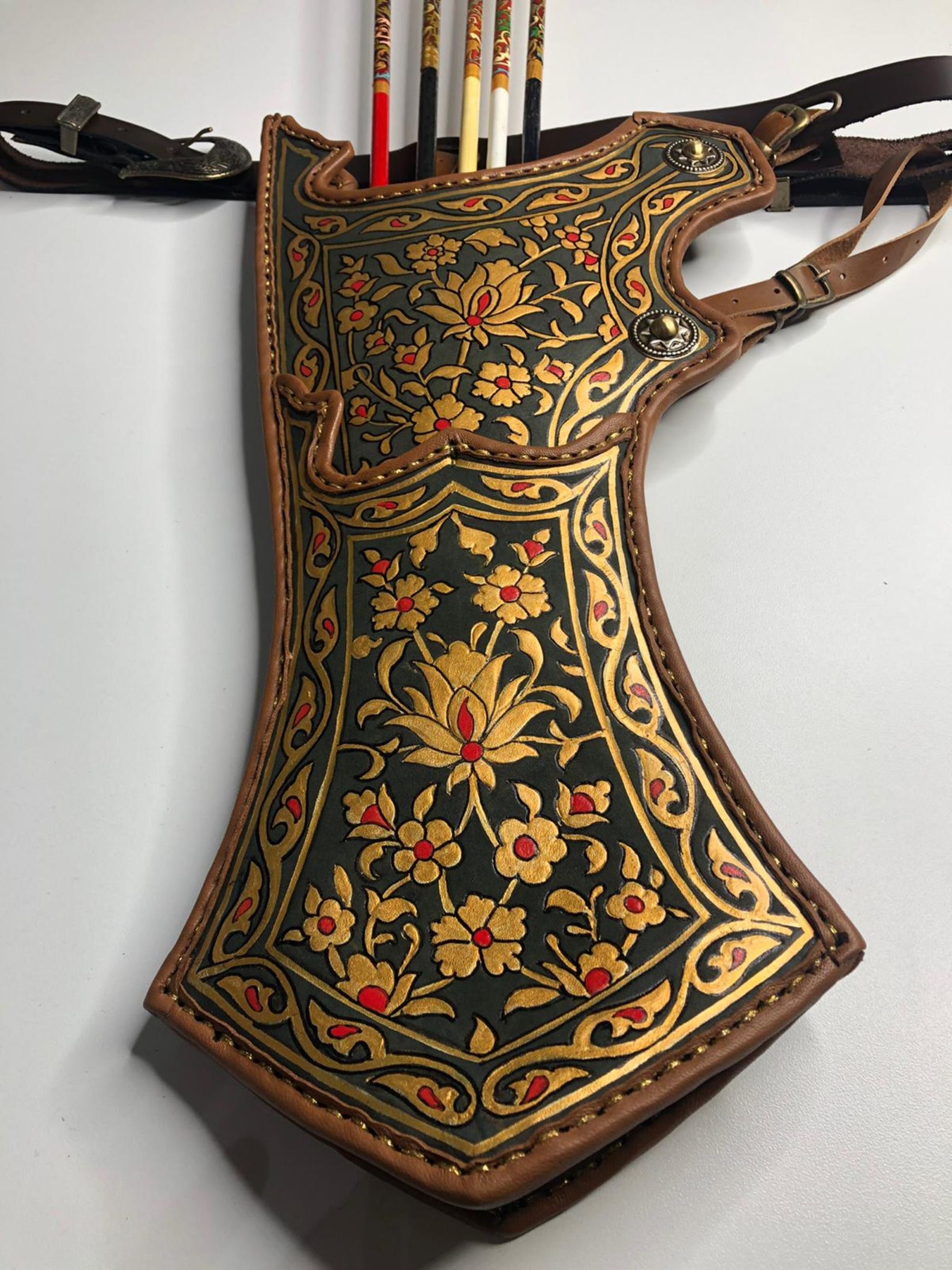 Quiverarchery Quivertraditional Ottoman Design Quiverreal Etsy