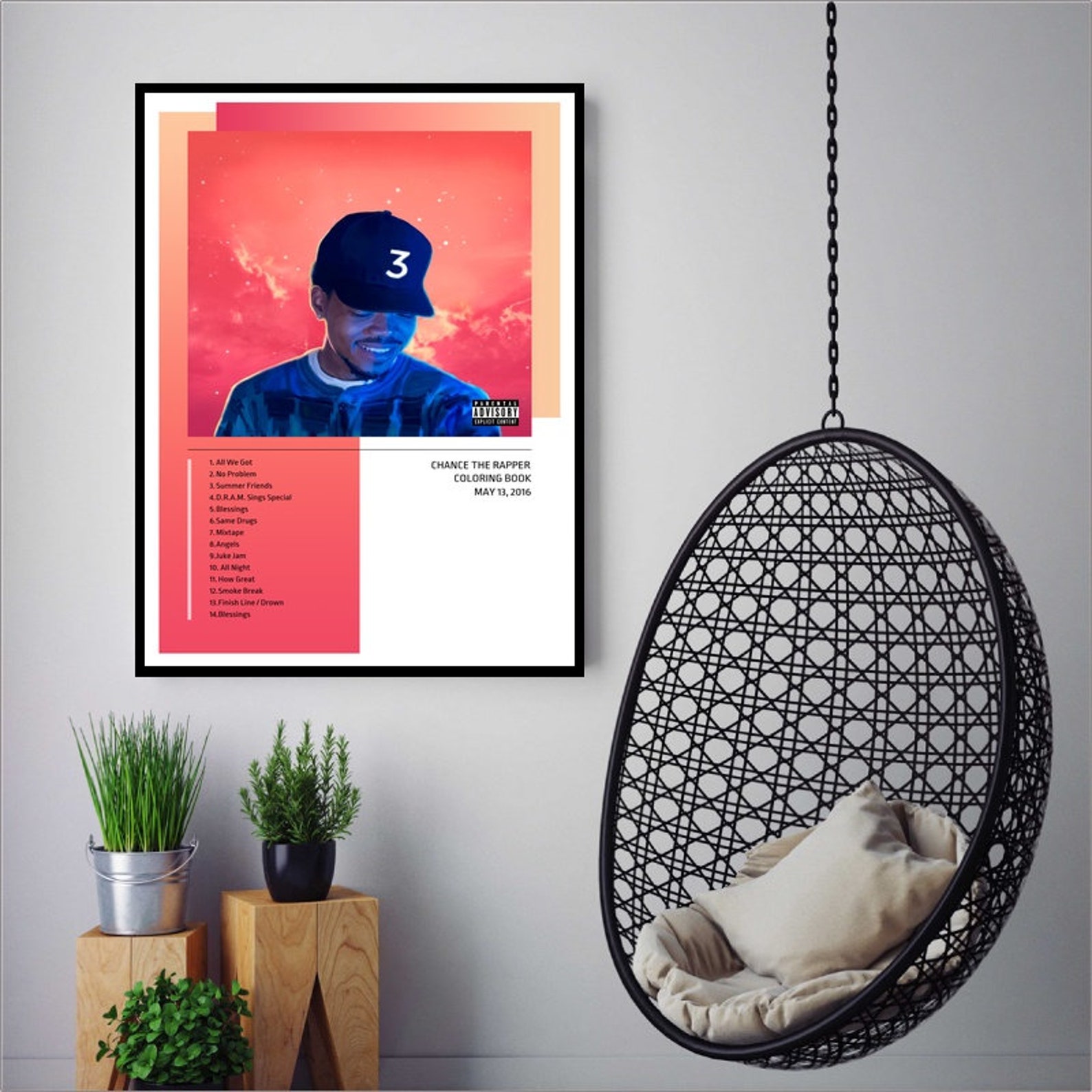 Download Chance The Rapper Coloring Book Music Poster Canvas ...