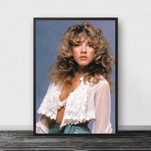 Stevie Nicks Music Poster Canvas Painting Wall Art for Living Kids Room Home Decor (No Frame)