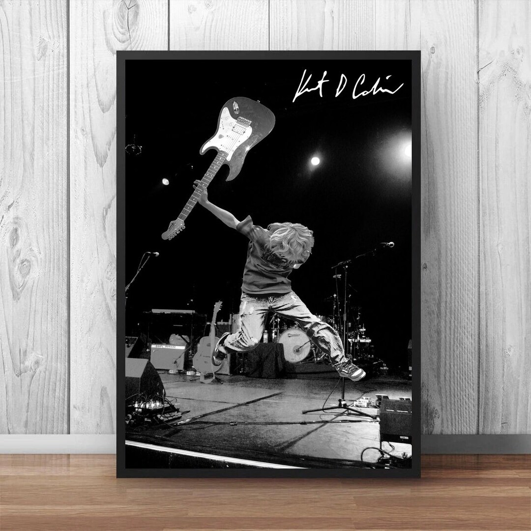 Kurt Cobain Music Poster Canvas Painting Wall Art Home Decor no Frame ...