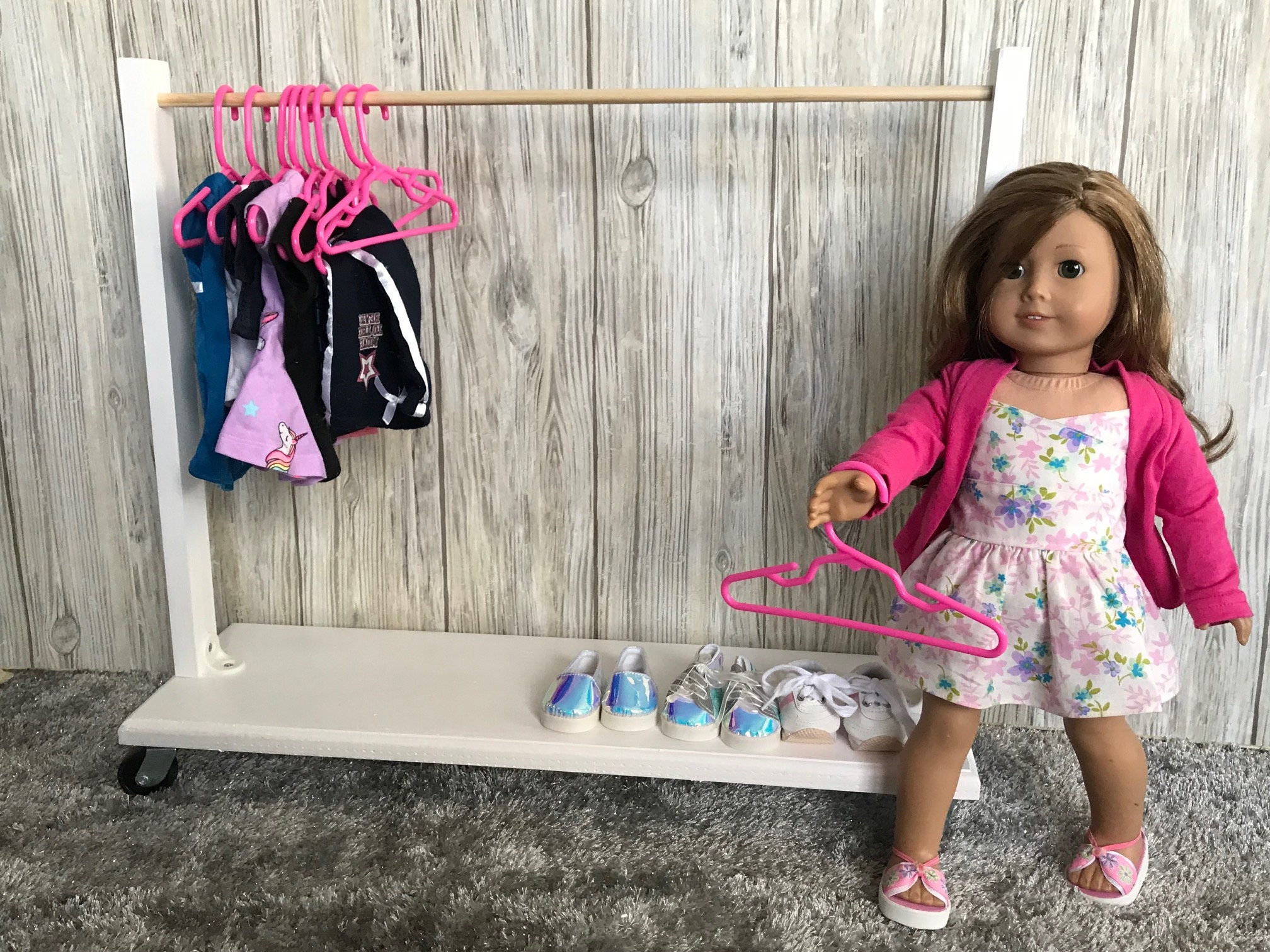 Purple Star Hangers for 14 Inch Doll Clothes 