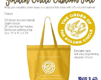 Embroidery - The Order of the Golden Circle Custom Tote Bag